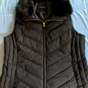 Talbot's Fur collar luxury vest